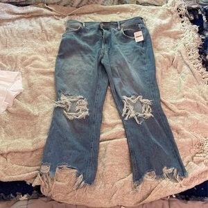 Free People Distressed Jeans
